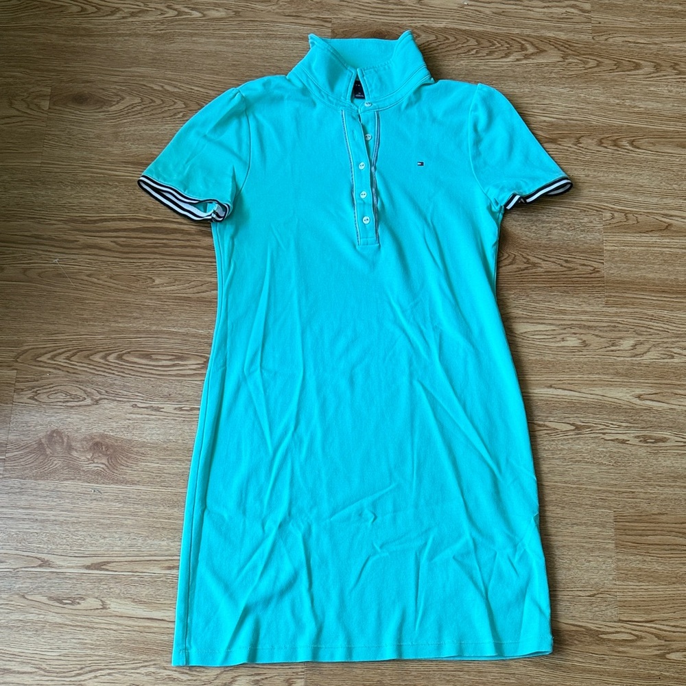 Tommy Hilfiger Aqua Mini Dress
